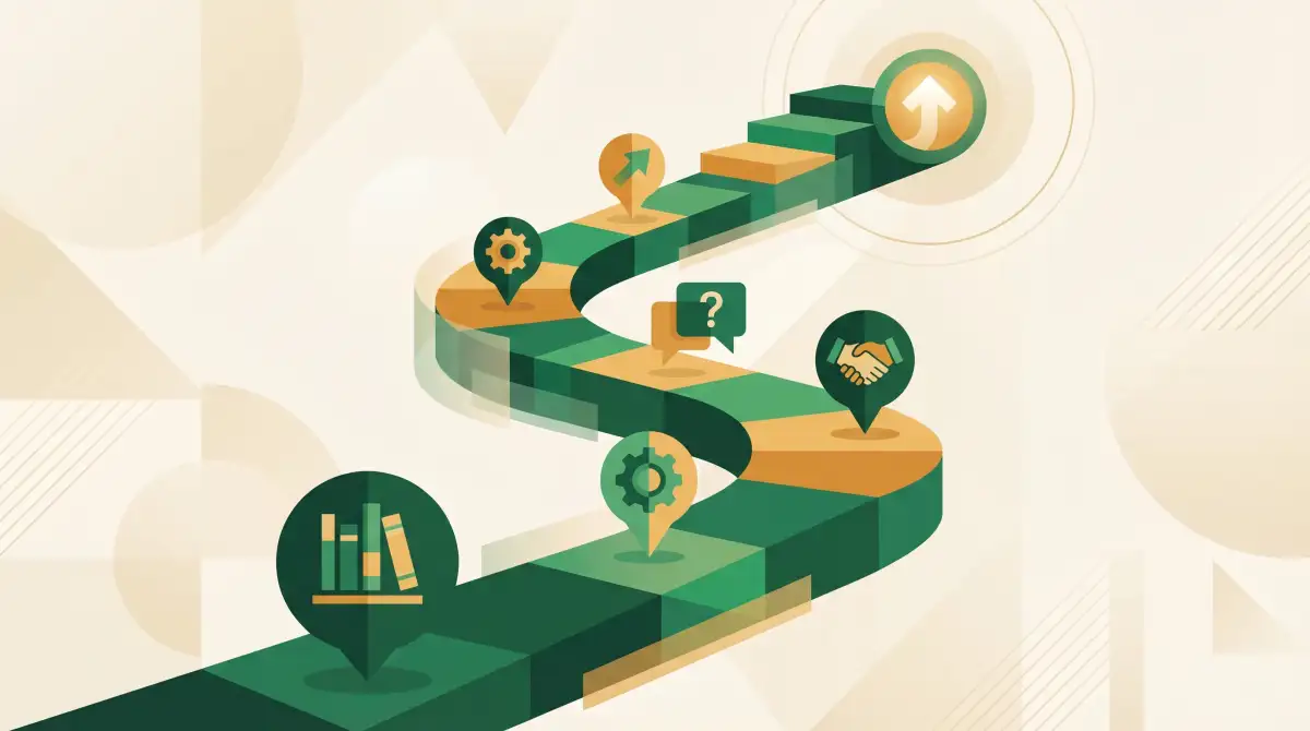 Coaching journey illustration